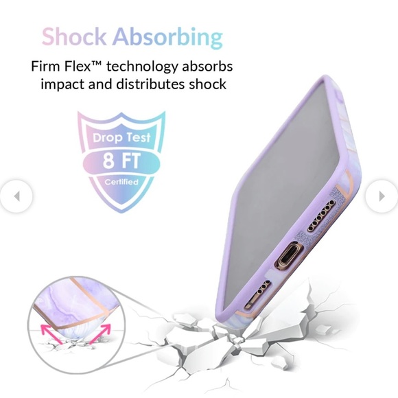 Velvet Caviar iPhone 11 Pro Max case in purple geometric marble - Picture 6 of 8